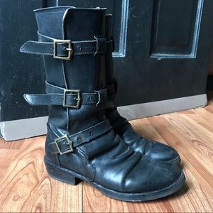 Fiorentini + Baker 3 Buckle Italian Leather Boots